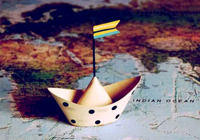 by ship